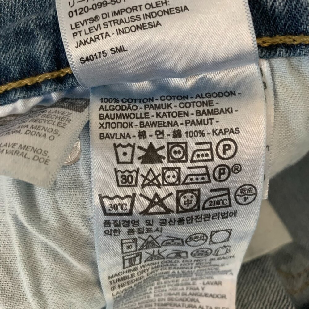 Levi's 508 Tapered Jeans Bleached Denim Slim Fit - Picture 8 of 15